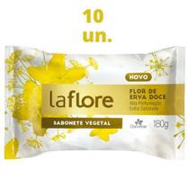 Kit C/10 Sabonetes Vegetais Erva Doce La Flore 180G - Davene
