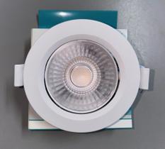 Kit c/ 10 spot led 7w embutidor direcional - redondo branco frio 6500k - SAIME
