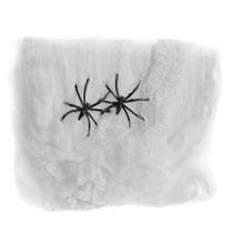 Kit c/ 10 teias de aranha haloween branca de poliester 20g
