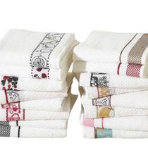 Kit C/ 10 Toalha Pano De Copa Prato Atoalhado Felpudo Gourmet