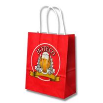 Kit c/ 10 un. de sacola boteco (17,5x8,5x21,5cm.) Kit c/ 10 un. de sacola boteco (17,5x8,5x21,5cm.)