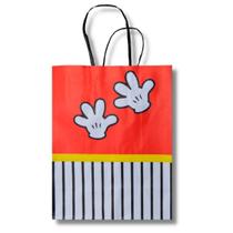 Kit C 10 Un Sacola Mickey 17,5x8,5x21,5cm