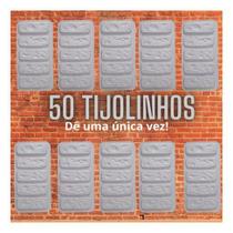 Kit c/ 10 Unid. Molde de Gesso Tipo Tijolinho Branco