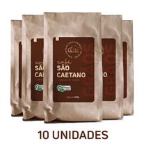 (KIT C/ 10 UNIDADES) CAFÉ ORGÂNICO EM GRÃOS SÃO CAETANO - 250g