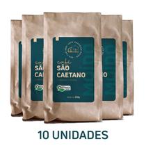 (KIT C/ 10 UNIDADES) CAFÉ ORGÂNICO MOÍDO SÃO CAETANO - 250g