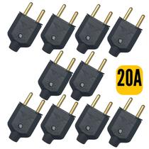 Kit C/10 Unidades Plug Macho 2P 10A ou 20A Kit C/10 Unidades Plug Macho 2P 10A ou 20A