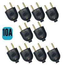 Kit C/10 Unidades Plug Macho 2P 10A ou 20A Kit C/10 Unidades Plug Macho 2P 10A ou 20A