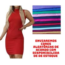 KIT c/10 Vestidos Gola Alta Canelado