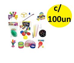 Kit c/ 100 Brinquedos Dia das Crianças Cosme Damião Sortidos