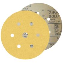 Kit C/ 100 Disco Lixa Hookit Ouro 226U 7 Furos P180A 3M Kit C/ 100 Disco Lixa Hookit Ouro 226U 7 Furos P180A 3M