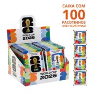 Kit c/ 100 envelopes de figurinha copa do mundo 2026