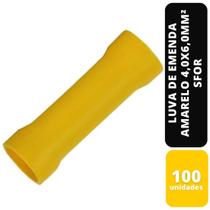 Kit c/100 luva de emenda amarelo 4,0x6,0mm² sfor Kit c/100 luva de emenda amarelo 4,0x6,0mm² sfor