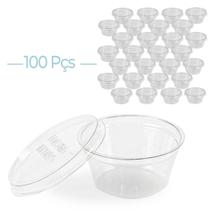 Kit C/100 Molheiras Descartável Porta Molhos Delivery 30ml