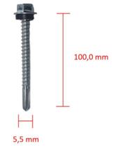 Kit c/ 100 Parafuso Sextavado Autobrocante 12x4 CH 5/16