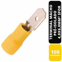 KIT C/100 TERMINAL MACHO PRÉ-ISOLADO AM 4,0x6,0MM² SFOR KIT C/100 TERMINAL MACHO PRÉ-ISOLADO AM 4,0x6,0MM² SFOR