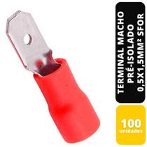 KIT C/100 TERMINAL MACHO PRÉ-ISOLADO VM 0,5x1,5MM² SFOR KIT C/100 TERMINAL MACHO PRÉ-ISOLADO VM 0,5x1,5MM² SFOR