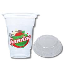 Kit c/ 100 un. de copo plastico (kopus) p/ sundae 170 ml. tampa p/ copo sundae 170 ml. Kit c/ 100 un. de copo plastico (kopus) p/ sundae 170 ml. tampa p/ copo sundae 170 ml.