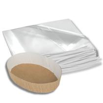Kit c/ 100 un. de saco plastico p/ colomba pascal liso 100 grs.(20x30cm.) fecho plastico forma 100 grs.