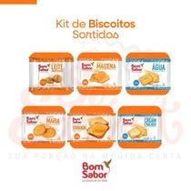 Kit c/ 100 unidades biscoitos sortidos bom sabor sachê