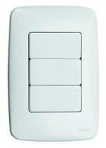 Kit c/ 10PC Conjunto 4x2 Trad 3 Teclas Simples 2783 - Perlex Kit c/ 10PC Conjunto 4x2 Trad 3 Teclas Simples 2783 - Perlex