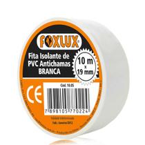 Kit c/ 10PÇ Fita Isolante Branca 10mts - Foxlux Kit c/ 10PÇ Fita Isolante Branca 10mts - Foxlux