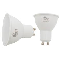 Kit c/ 10PC Lampada Led Mr16 6w 3000k Branca Bivolt - Kian