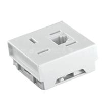 Kit c/ 10PC Modulo Tomada Telefone Rj 11 - Slim Kit c/ 10PC Modulo Tomada Telefone Rj 11 - Slim