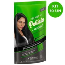 Kit C/ 10un Henê Pelúcia Morena Desejada Pouch 180g Carvão