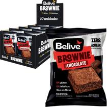 Kit c/ 10und Brownie Chocolate Zero BELIVE Sem Gluten 40g