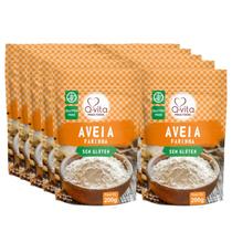 Kit c/ 10und Farinha de Aveia Sem Glúten Q-VITA 200g
