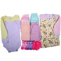 Kit C/11 Peças Inverno Camiseta + Mijão + Body Roupas Bebê