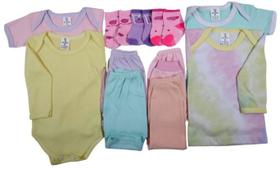 Kit C/11 Peças Roupas De Bebê Maternidade Camiseta + Mijão