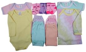 Kit C/11 Peças Roupas De Bebê Maternidade Camiseta + Mijão Kit C/11 Peças Roupas De Bebê Maternidade Camiseta + Mijão