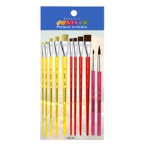 Kit c/ 11 Pinceis pra Tela Artisticos para Pintura Castelo Kit c/ 11 Pinceis pra Tela Artisticos para Pintura Castelo
