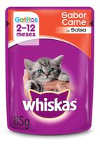 Kit c/ 12 Alimento Whiskas Gatos Filhotes para gato gatinho