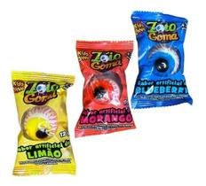 Kit c/ 12 Bala Divertida Gelatina Olho Zoio Goma