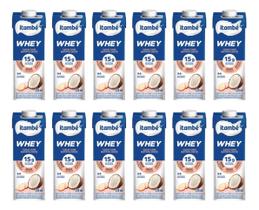 Kit C/12 Bebida Láctea Whey Coco C/ Batata Doce 250ml Itambé