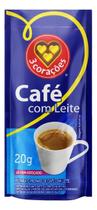 Kit c/ 12 Cafe instantaneo com leite 3 Coracoes Soluvel 20 g