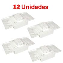 Kit C/ 12 Caixa P/ Embutir Na Laje Painel Plafon 12 Watts Kit C/ 12 Caixa P/ Embutir Na Laje Painel Plafon 12 Watts