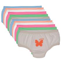 Kit c/12 Calcinha Infantil Cintilante Geofan Kit c/12 Calcinha Infantil Cintilante Geofan