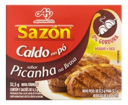 Kit c/ 12 Caldo Picanha na Brasa Sazon em caixa 32.5g Kit c/ 12 Caldo Picanha na Brasa Sazon em caixa 32.5g