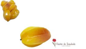 Kit C/12 Carambola De Plastico Artificial Realista Kit C/12 Carambola De Plastico Artificial Realista