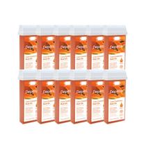 Kit c/12 Cera Refil Roll On Mamão 100g - Depilflax Kit c/12 Cera Refil Roll On Mamão 100g - Depilflax