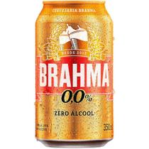 Kit c/ 12 Cerveja Brahma Zero, 350ml, Lata