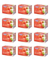 Kit c 12 Chá de Morango Silvestre 10 saches cada - Dr. Oetker