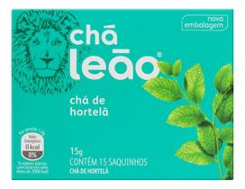 Kit c/ 12 Cha Leao hortela em sache 15g