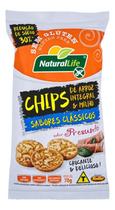 Kit c/ 12 Chips De Arroz Integral E Milho Presunto 70g