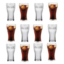 Kit c/12 Copo Coca-cola 470ml Contour Nadir Vidro Transp. Kit c/12 Copo Coca-cola 470ml Contour Nadir Vidro Transp.