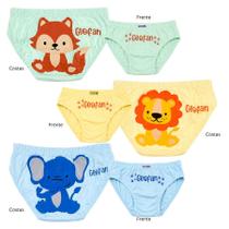 Kit c/12 Cueca Infantil Estampada Geofan