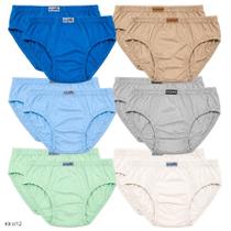 Kit c/12 Cueca Infantil Lisa Geofan